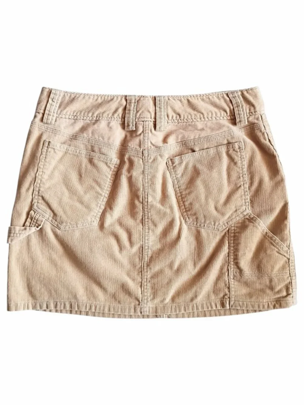 J. CREW Women's Corduroy Skirt Tan Front Zip Sz 8